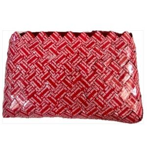 Upcycled Red Zip Wallet!